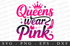 Queens Wear Pink PNG | Breast Cancer Awareness Png Product Image 1
