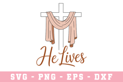 Risen Svg | SVG Cut files | Cricut Product Image 1