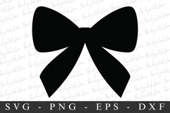 Black Bow Ribbon SVG | SVG Cut files | Cricut Product Image 1
