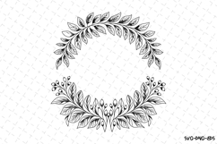 Wreath SVG | SVG Cut files | Cricut Product Image 1