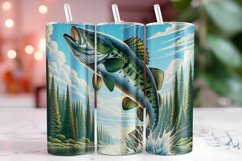 Fish Tumbler Wrap Sublimation, 20oz Tumbler Wrap Product Image 1