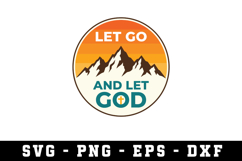 Let Go and Let God Svg| SVG Cut files | Cricut Product Image 1