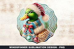 Christmas Duck Wind Spinner Sublimation Design Product Image 1