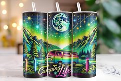 Camping Life Tumbler Wrap | Sublimation | Tumblers Product Image 1