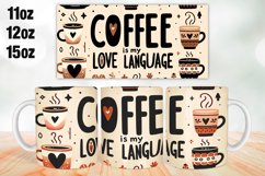 Coffee Lover Mug Wrap Sublimation 11oz, 12oz, 15oz Product Image 1