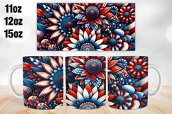 4th of July Mug Wrap, Sublimation 11oz, 12oz, 15oz Product Image 1