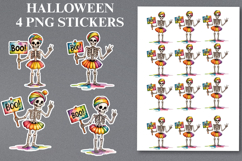 Halloween skeletons Stickers Png | Printable Product Image 1