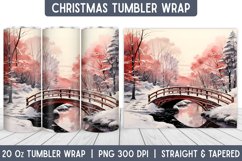Christmas Tumbler Wrap | Christmas Sublimation | Tumbler Product Image 1