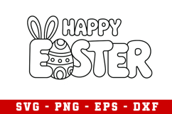 Happy Easter Svg Design | Easter Svg cut files Product Image 1