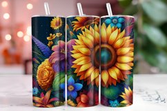 Flowers Tumbler Wrap Sublimation, 20oz Tumbler Wrap Product Image 1