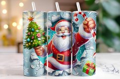 Christmas Santa Tumbler Wrap | Christmas | Sublimation Product Image 1