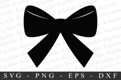 Black Bow Ribbon SVG | SVG Cut files | Cricut Product Image 1