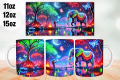 Elephant Mug Wrap Sublimation 11oz, 12oz, 15oz Product Image 1