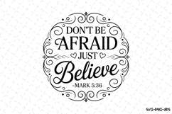 Don&#039;tAfraid just Believe SVG | SVG Cut files | Cricut Product Image 1