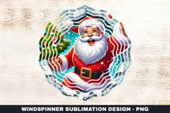 Christmas Santa Wind Spinner Sublimation Design Product Image 1
