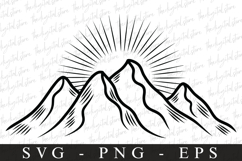 Mountains svg | Svg cut file | Cricut Product Image 1