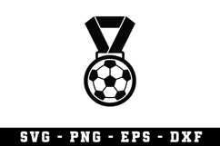 Football Medal SVG | SVG Cut files | Cricut Product Image 1