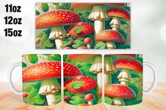 Mushrooms Mug Wrap Sublimation 11oz, 12oz, 15oz Product Image 1
