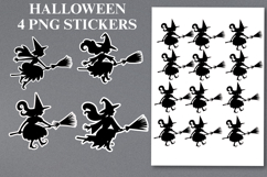 Halloween witch Stickers Png | Printable Product Image 1