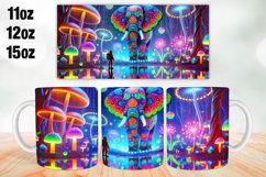 Elephant Mug Wrap Sublimation 11oz, 12oz, 15oz Product Image 1