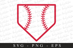 Baseball home plate SVG | Sports Svg | Game day svg Product Image 1