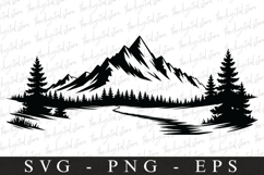 Mountains svg | Svg cut file | Cricut Product Image 1