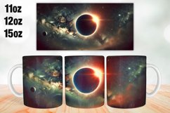 Solar Eclipse Mug Wrap Sublimation 11oz, 12oz, 15oz Product Image 1