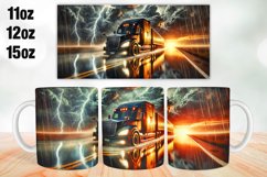 Truck Mug Wrap Sublimation 11oz, 12oz, 15oz Product Image 1