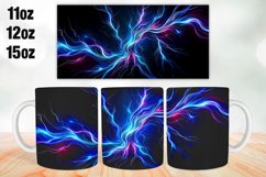 Abstract Waves Mug Wrap Sublimation 11oz, 12oz, 15oz Product Image 1