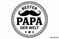 Bester Papa svg | Father&#039;s day Svg | Svg Files for Cricut Product Image 1