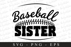 Baseball Sister SVG | Sports Svg | Game day svg Product Image 1