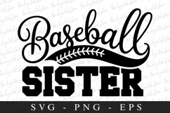 Baseball Sister SVG | Sports Svg | Game day svg Product Image 1