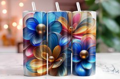 Flowers Tumbler Wrap Sublimation, 20oz Tumbler Wrap Product Image 1