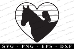 Horse Love Svg | Svg Cut Files | Cricut Product Image 1