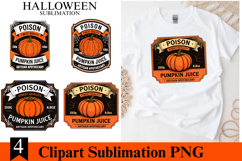4 Halloween Poison pumpkine juice Clipart PNG | Spooky Product Image 1