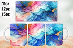 Marble Texture Mug Wrap Sublimation 11oz, 12oz, 15oz Product Image 1