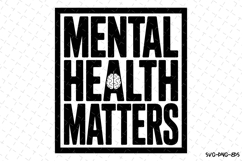 Mental Health Matters Svg | Svg Cut Files | Cricut Product Image 1