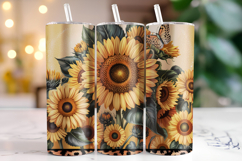 Sunflower Tumbler Wrap | Sublimation | Tumblers Product Image 1