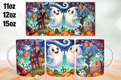 Halloween Boo Mug Wrap Sublimation 11oz, 12oz, 15oz Product Image 1