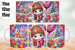 Happy Valentine Day Mug Wrap Sublimation 11oz, 12oz, 15oz Product Image 1