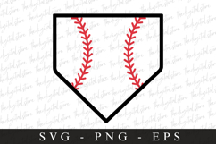 Baseball home plate SVG | Sports Svg | Game day svg Product Image 1