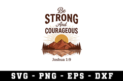 Be Strong Svg| SVG Cut files | Cricut Product Image 1