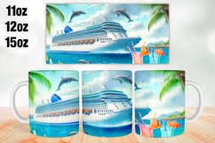 Sea Ship Mug Wrap Sublimation 11oz, 12oz, 15oz Product Image 1