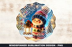 Christmas Wind Spinner Sublimation Design Product Image 1