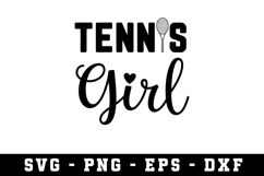Tennis Girl Svg |Tennis SVG Cut files | Cricut Product Image 1