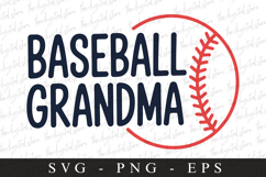 Baseball Grandma SVG | Sports Svg | Game day svg Product Image 1