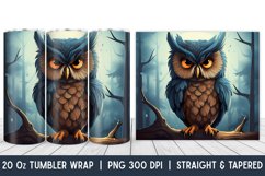 Owl Tumbler Wrap | Skinny Tumbler Wrap | PNG | Sublimation Product Image 1