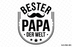 Bester Papa svg | Father&#039;s day Svg | Svg Files for Cricut Product Image 1