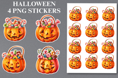 Halloween candy pumpkin Stickers Png | Printable Product Image 1