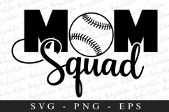 Mom Squad SVG | Sports Svg | Game day svg Product Image 1